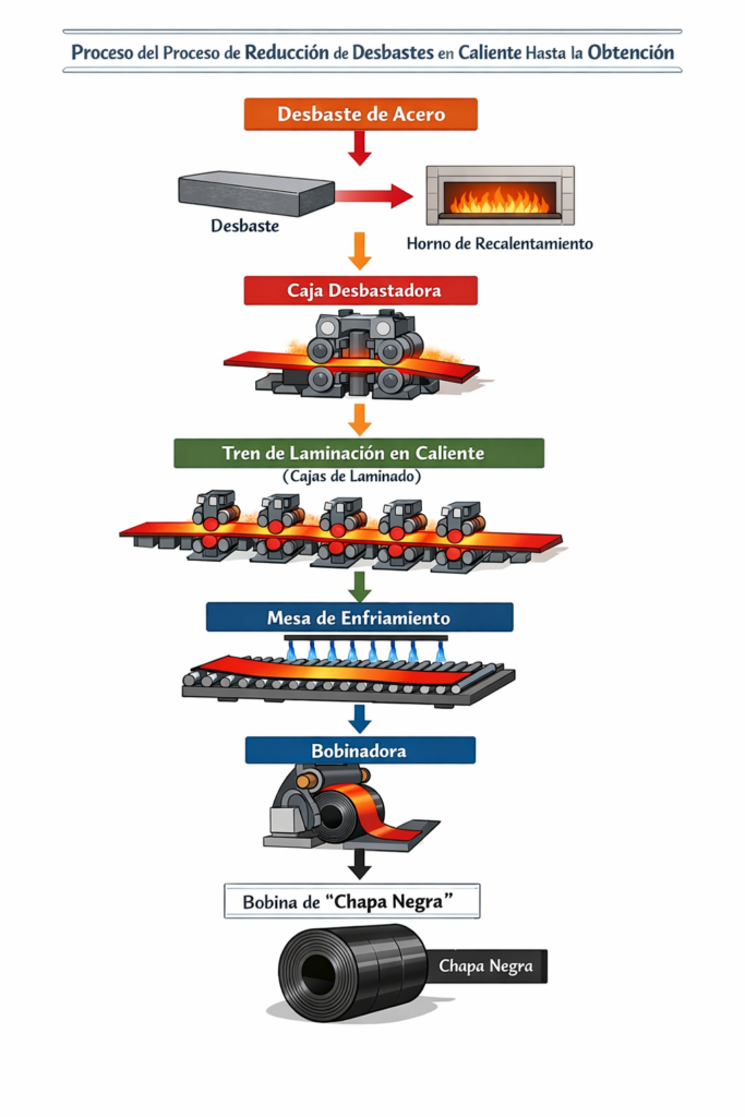 proceso debaste chapa caliente